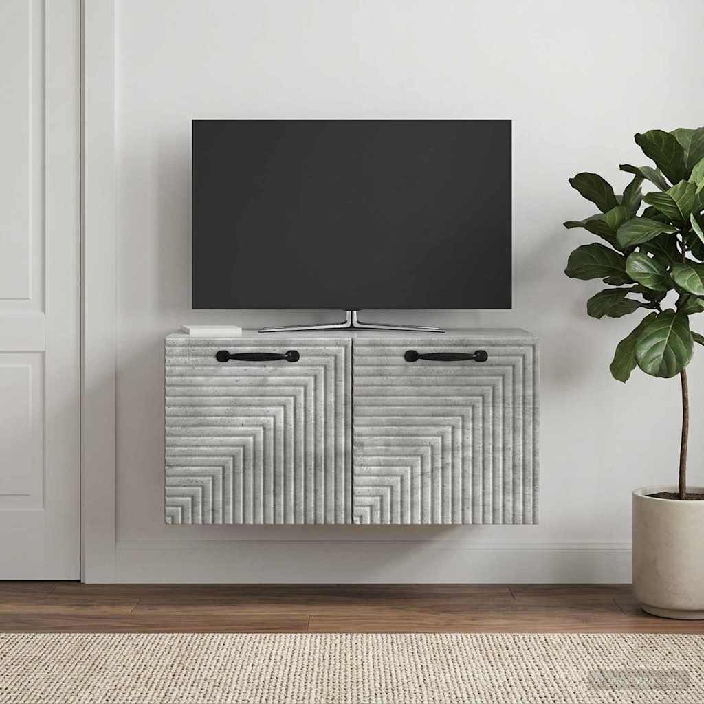 Nástěnná Tv Skříň Nástěnný Betonově Šedá 59,5 X 31 X 30 Cm