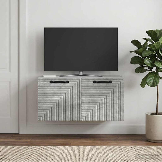 Nástěnná Tv Skříň Nástěnný Betonově Šedá 59,5 X 31 X 30 Cm