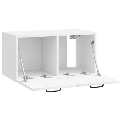 Nástěnná Tv Skříň Bílá S Vysokým Leskem 59,5 X 31 X 30 Cm