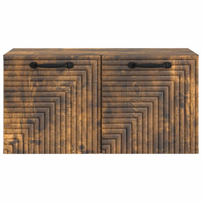 Nástěnná Tv Skříň Nástěnný Kouřový Dub 59,5 X 31 X 30 Cm
