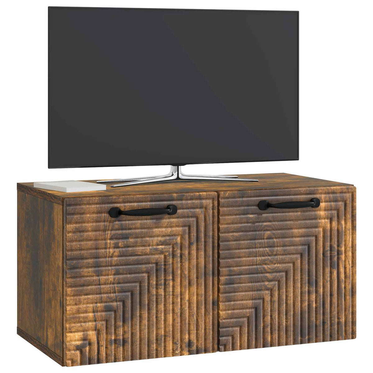 Nástěnná Tv Skříň Nástěnný Kouřový Dub 59,5 X 31 X 30 Cm