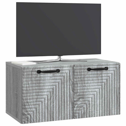 Nástěnná Tv Skříň Nástěnný Šedá Sonoma 59,5 X 31 X 30 Cm