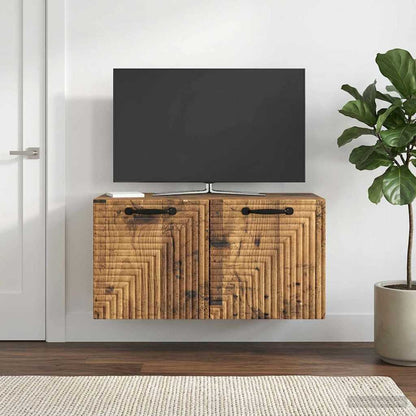 Nástěnná Tv Skříň Nástěnný Staré Dřevo 59,5 X 31 X 30 Cm