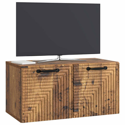 Nástěnná Tv Skříň Nástěnný Staré Dřevo 59,5 X 31 X 30 Cm