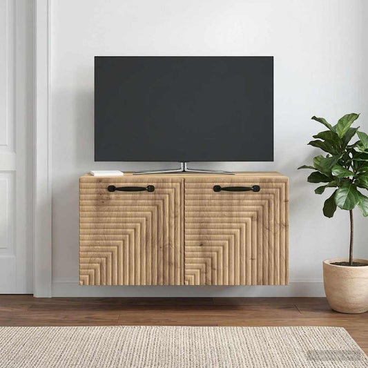 Nástěnná Tv Skříň 59,5 X 31 X 30 Cm Dub Artisan