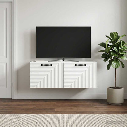 Nástěnná Tv Skříň Bílá 78,5 X 31 X 30 Cm Kompozitní Dřevo