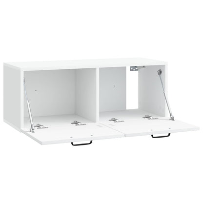 Nástěnná Tv Skříň Bílá 78,5 X 31 X 30 Cm Kompozitní Dřevo