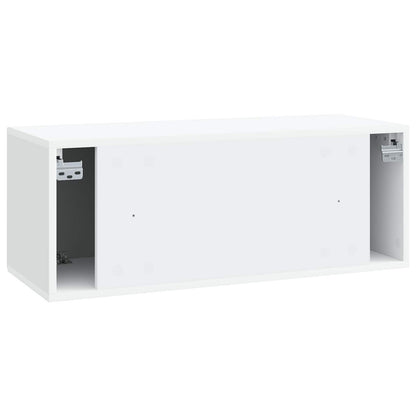 Nástěnná Tv Skříň Bílá 78,5 X 31 X 30 Cm Kompozitní Dřevo