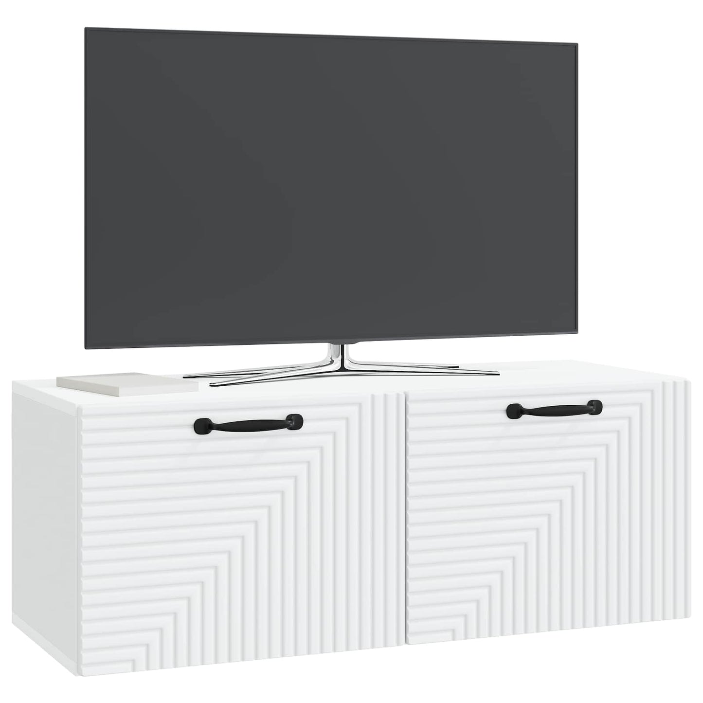 Nástěnná Tv Skříň Bílá 78,5 X 31 X 30 Cm Kompozitní Dřevo