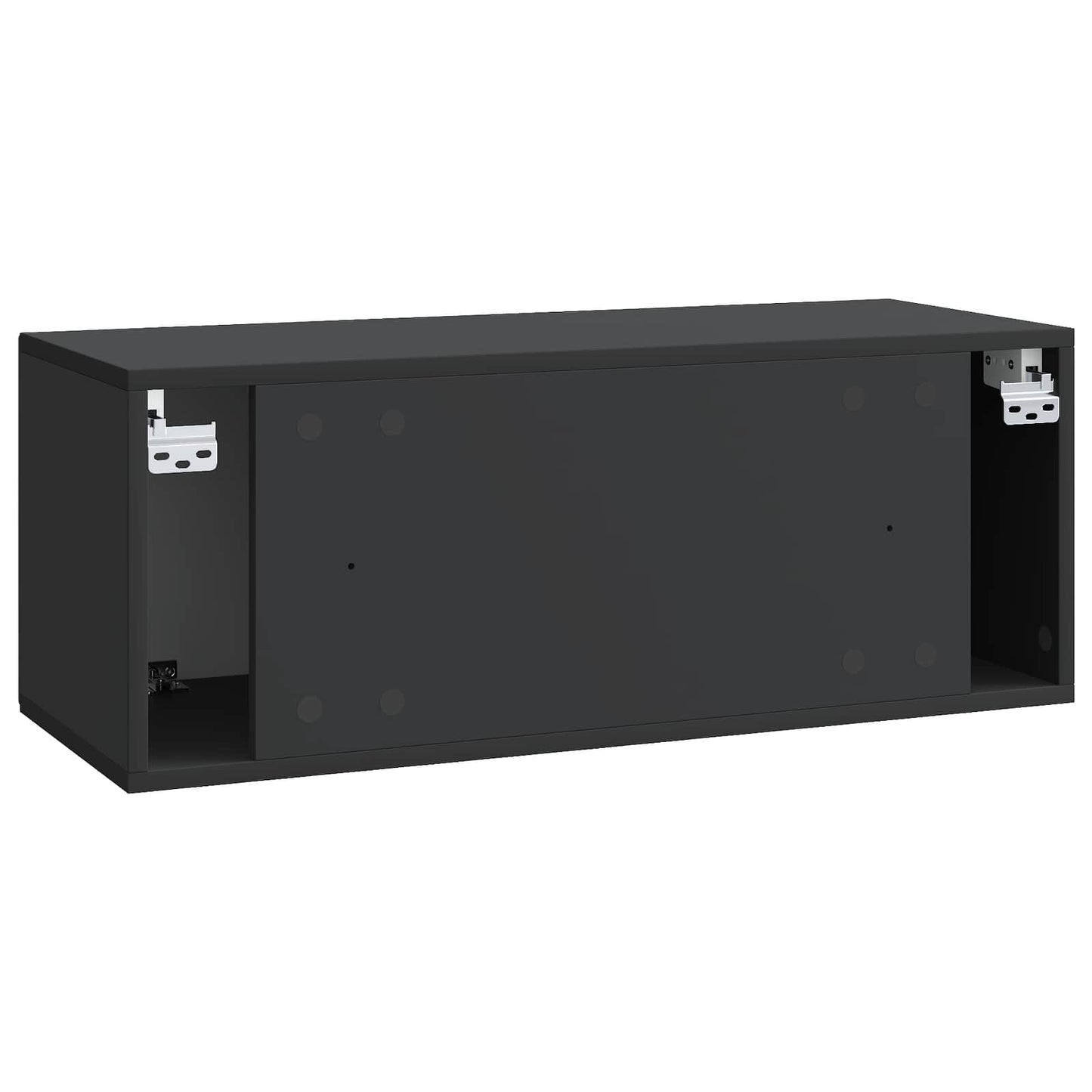 Nástěnná Tv Skříň Černá 78,5 X 31 X 30 Cm Kompozitní Dřevo