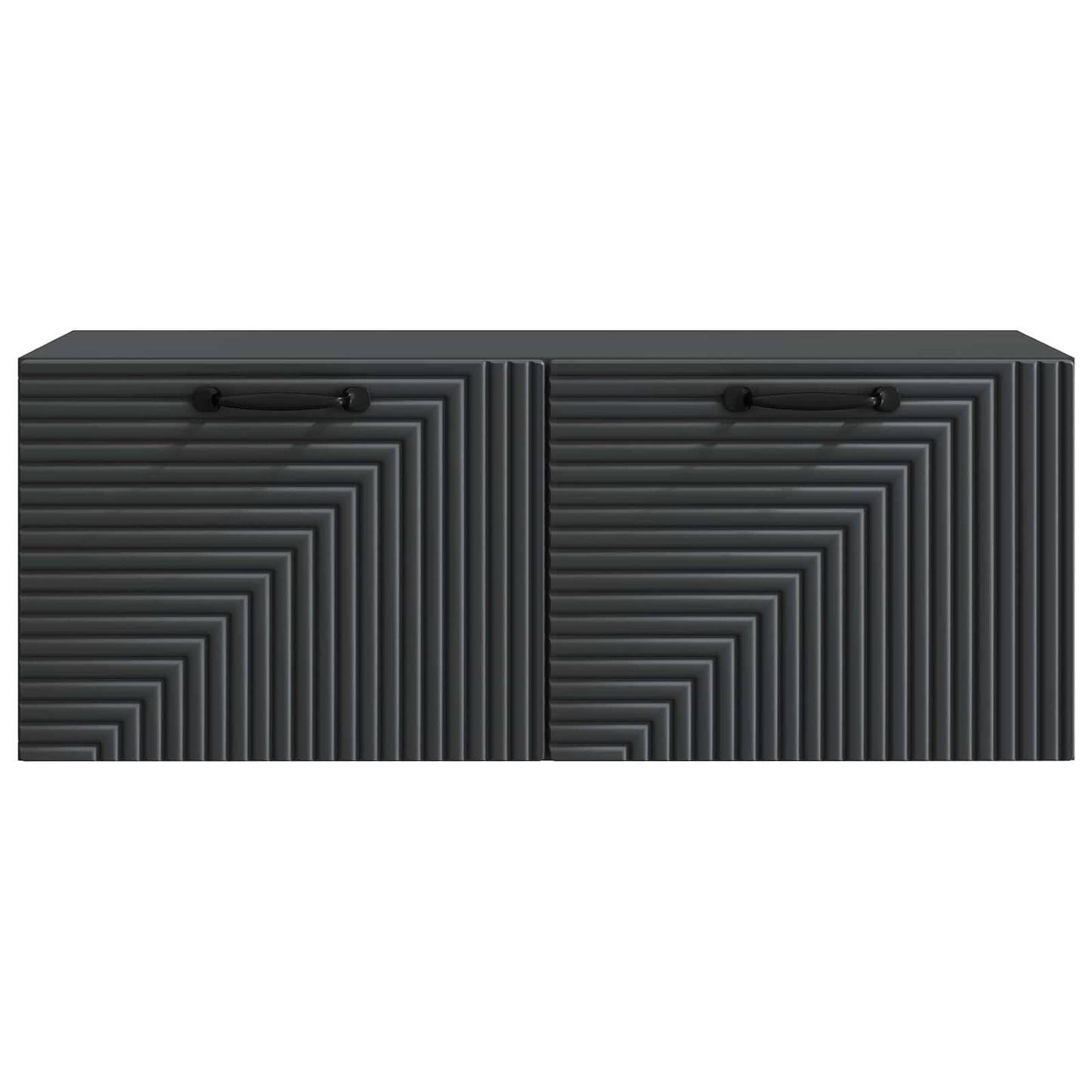Nástěnná Tv Skříň Černá 78,5 X 31 X 30 Cm Kompozitní Dřevo