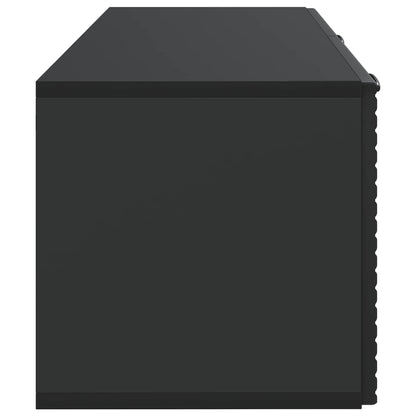 Nástěnná Tv Skříň Černá 78,5 X 31 X 30 Cm Kompozitní Dřevo