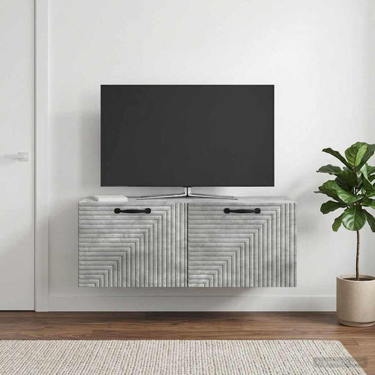 Nástěnná Tv Skříň Nástěnný Betonově Šedá 78,5 X 31 X 30 Cm