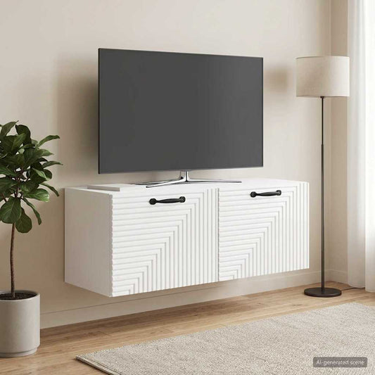 Nástěnná Tv Skříň Bílá S Vysokým Leskem 78,5 X 31 X 30 Cm