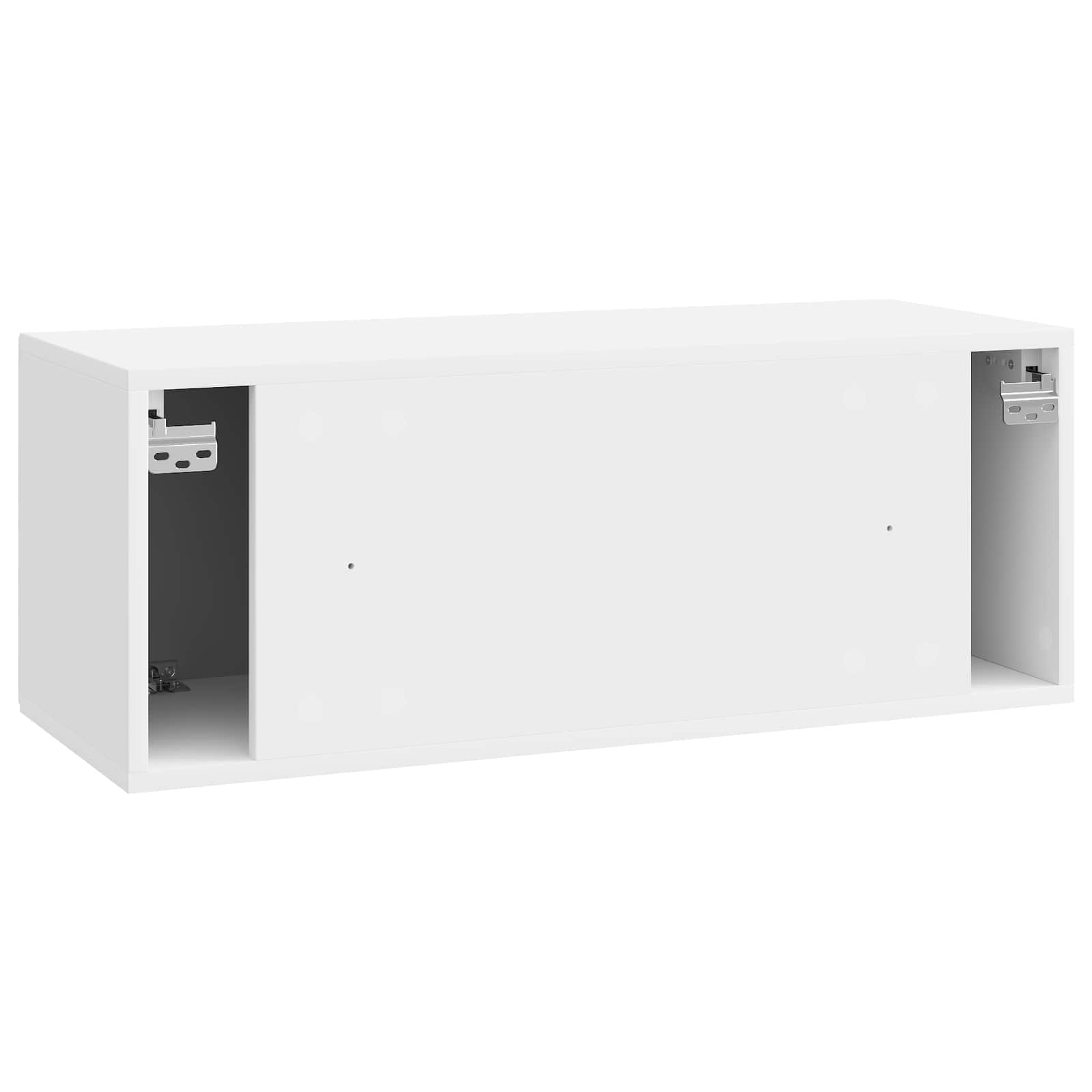Nástěnná Tv Skříň Bílá S Vysokým Leskem 78,5 X 31 X 30 Cm