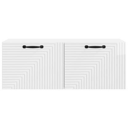 Nástěnná Tv Skříň Bílá S Vysokým Leskem 78,5 X 31 X 30 Cm