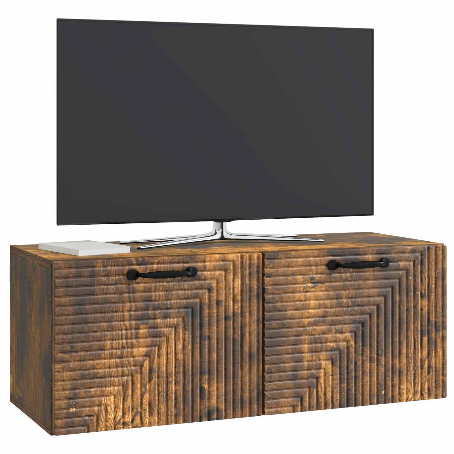 Nástěnná Tv Skříň Nástěnný Kouřový Dub 78,5 X 31 X 30 Cm
