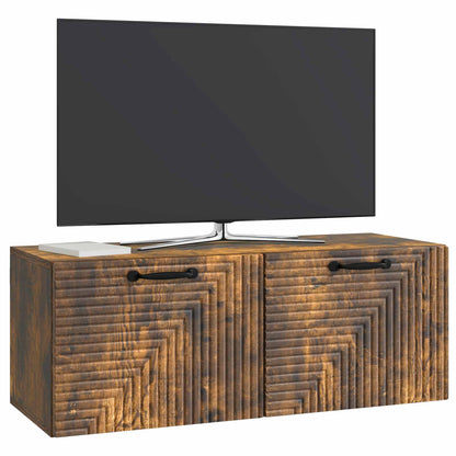 Nástěnná Tv Skříň Nástěnný Kouřový Dub 78,5 X 31 X 30 Cm