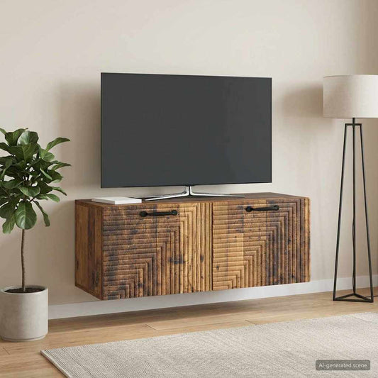 Nástěnná Tv Skříň Nástěnný Staré Dřevo 78,5 X 31 X 30 Cm