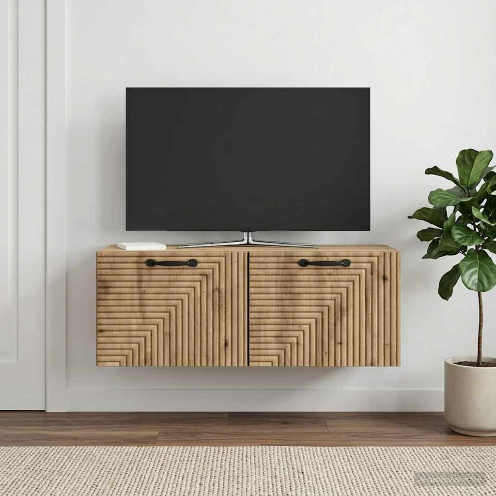 Nástěnná Tv Skříň 78,5 X 31 X 30 Cm Dub Artisan