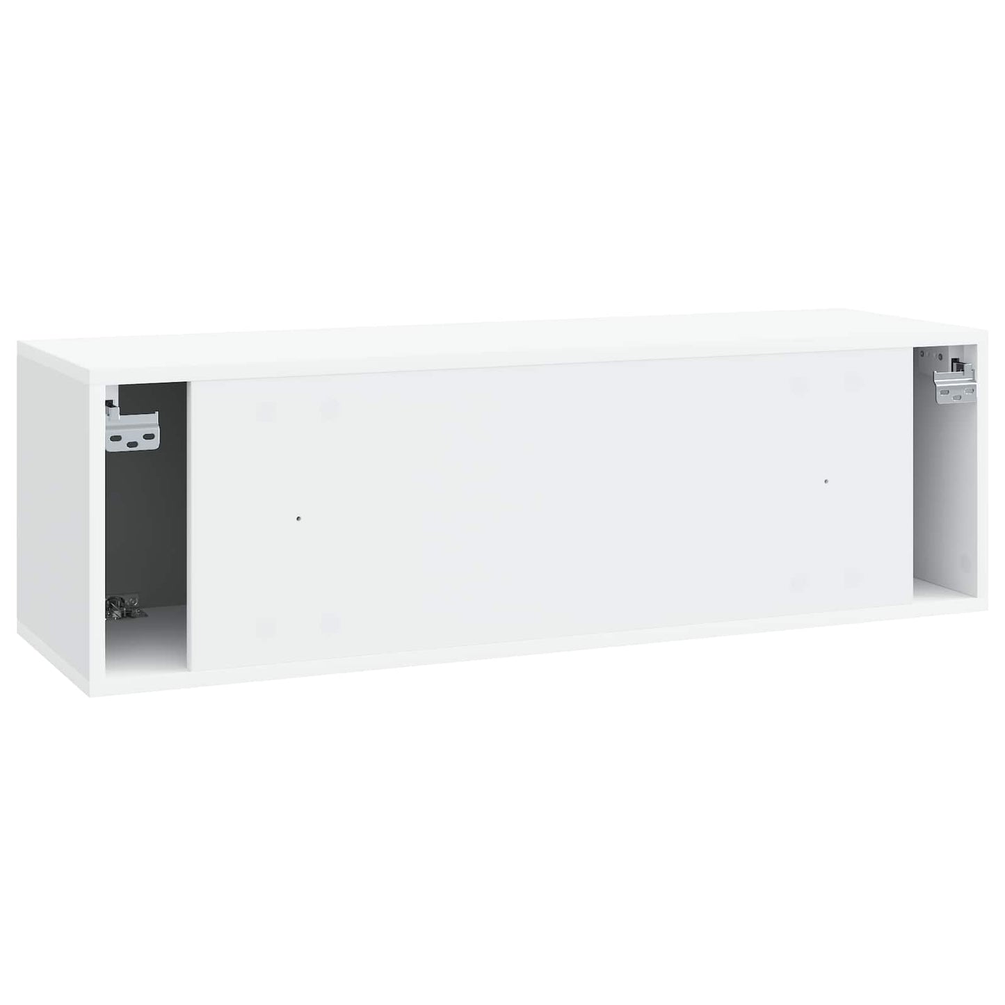 Nástěnná Tv Skříň Bílá 98 X 31 X 30 Cm Kompozitní Dřevo