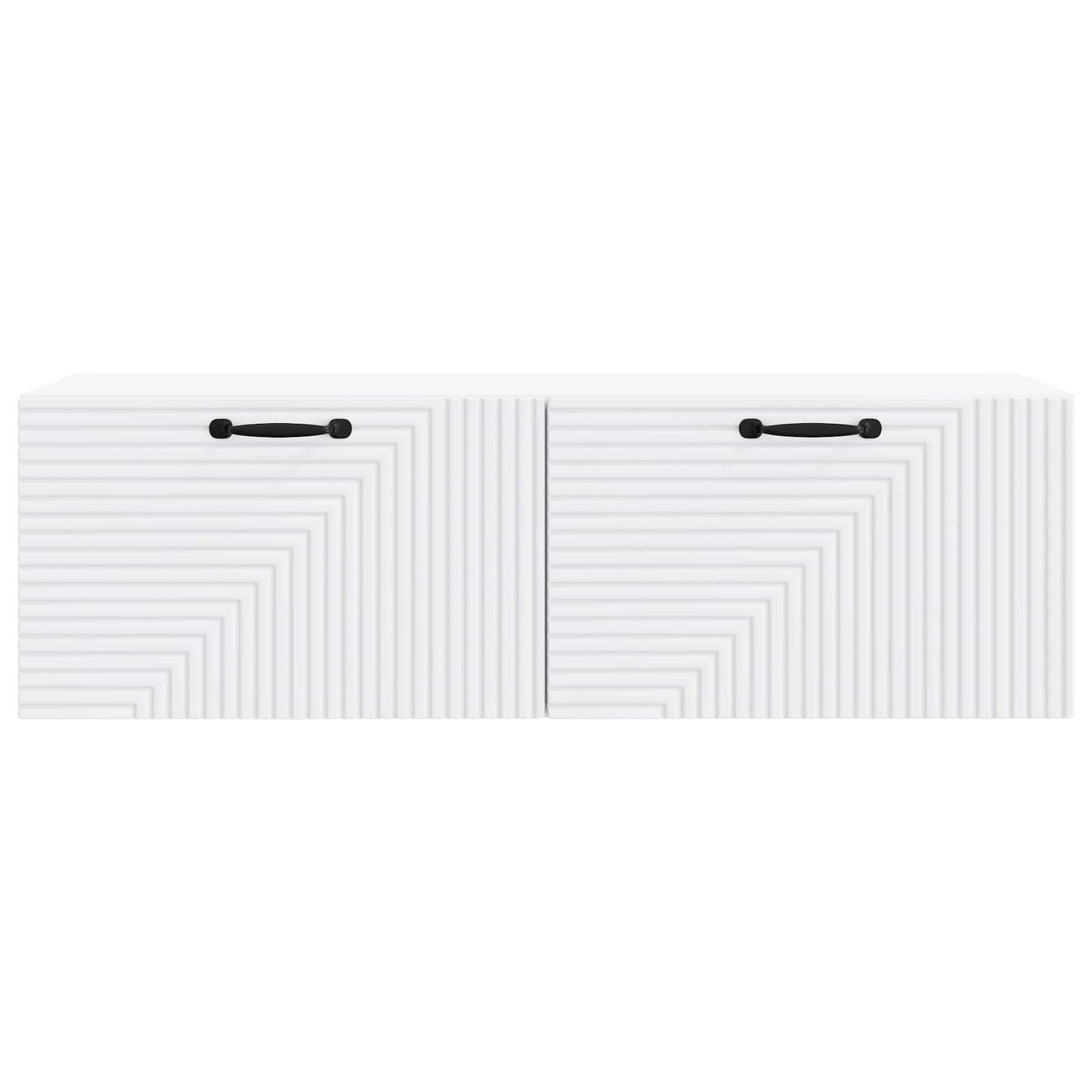 Nástěnná Tv Skříň Bílá 98 X 31 X 30 Cm Kompozitní Dřevo