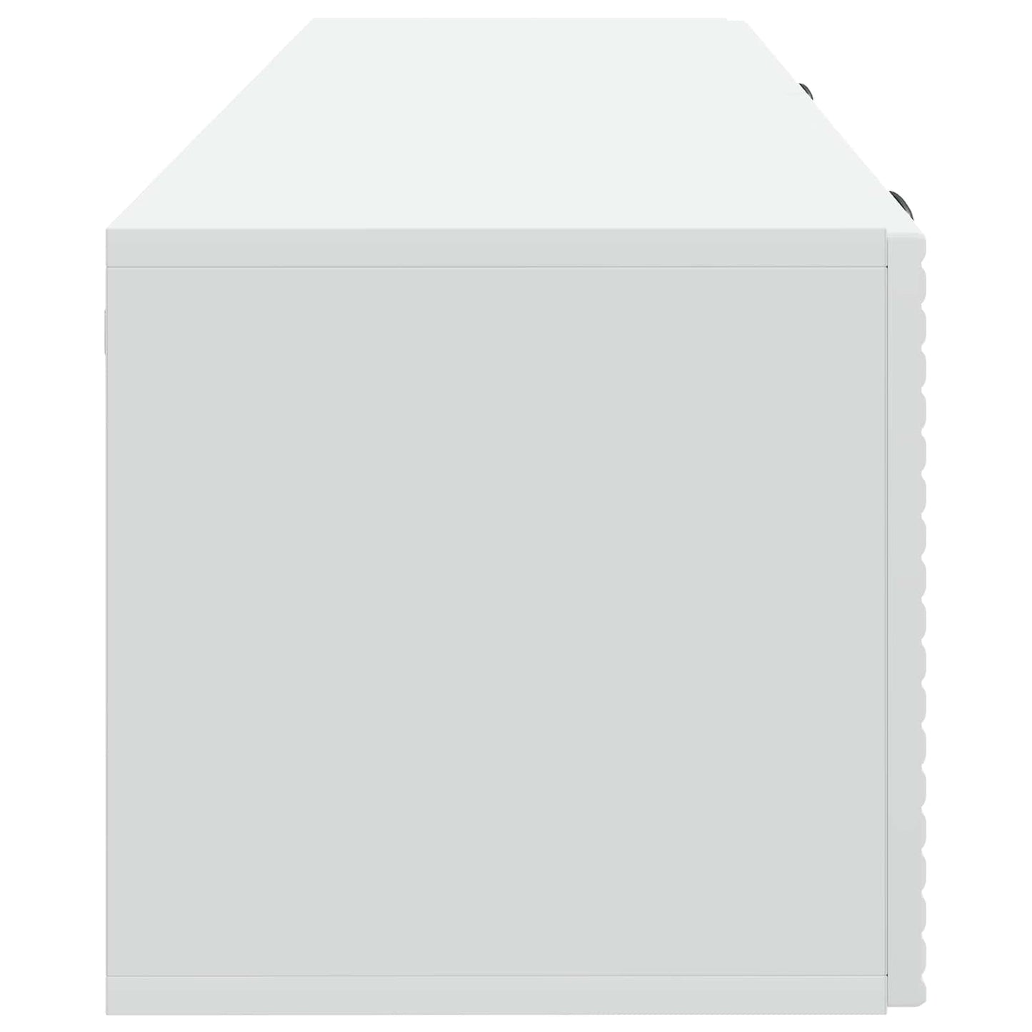Nástěnná Tv Skříň Bílá 98 X 31 X 30 Cm Kompozitní Dřevo