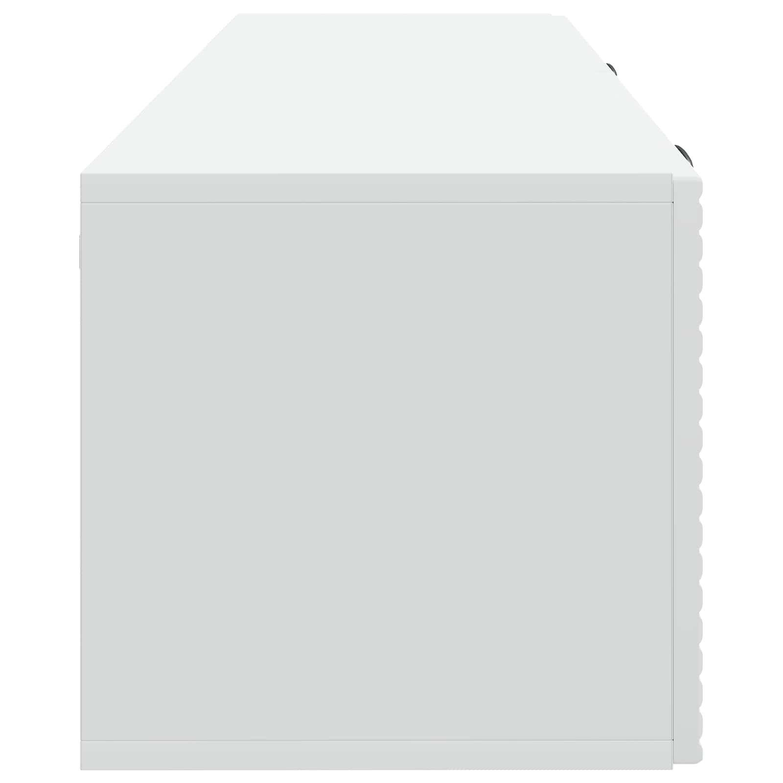 Nástěnná Tv Skříň Bílá 98 X 31 X 30 Cm Kompozitní Dřevo