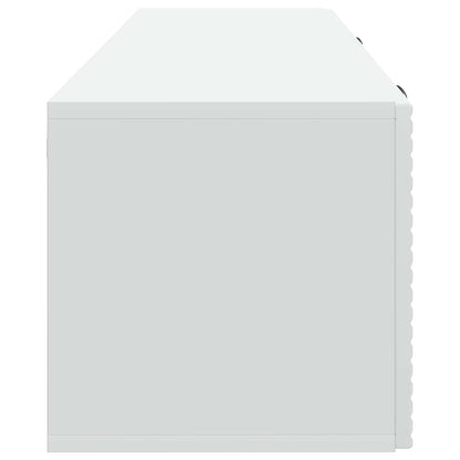 Nástěnná Tv Skříň Bílá 98 X 31 X 30 Cm Kompozitní Dřevo