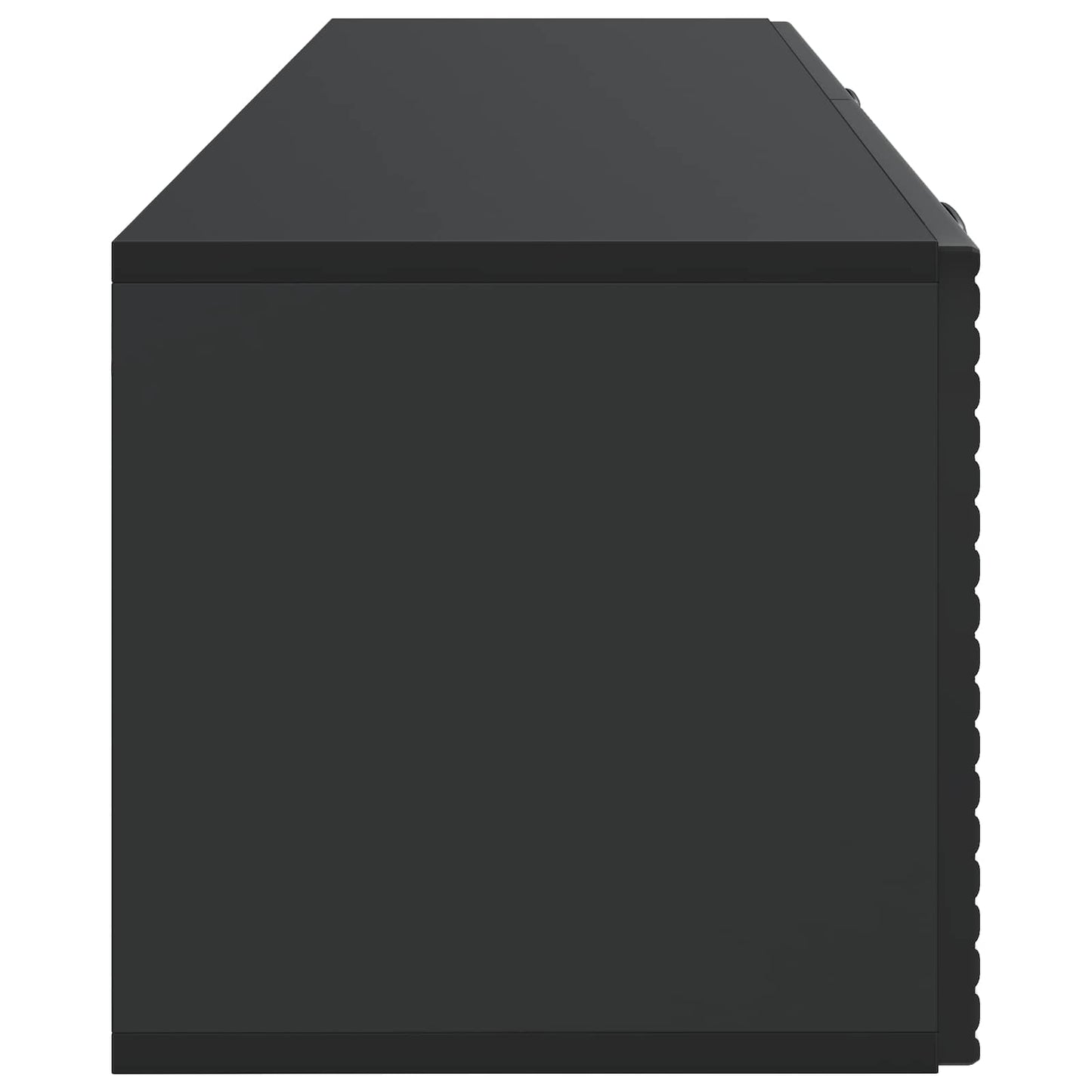 Nástěnná Tv Skříň Černá 98 X 31 X 30 Cm Kompozitní Dřevo