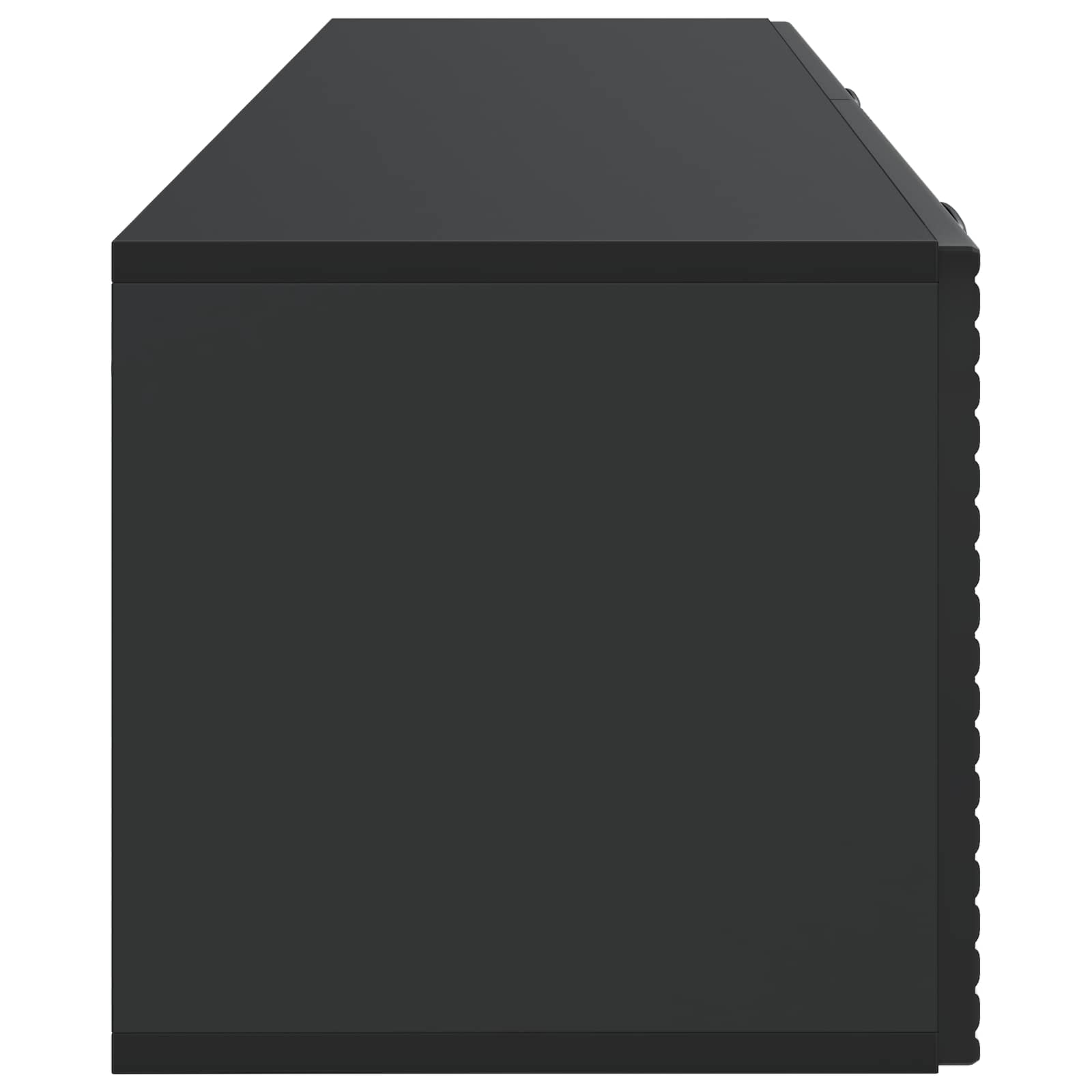 Nástěnná Tv Skříň Černá 98 X 31 X 30 Cm Kompozitní Dřevo