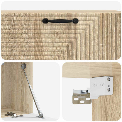 Nástěnná Tv Skříň Dub Sonoma 98 X 31 X 30 Cm Kompozitní Dřevo