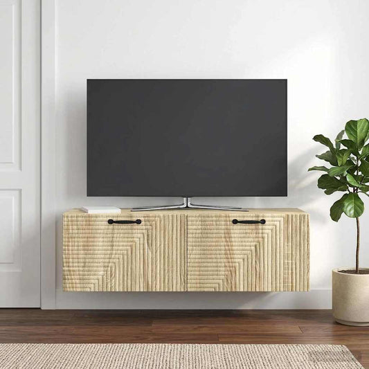 Nástěnná Tv Skříň Dub Sonoma 98 X 31 X 30 Cm Kompozitní Dřevo