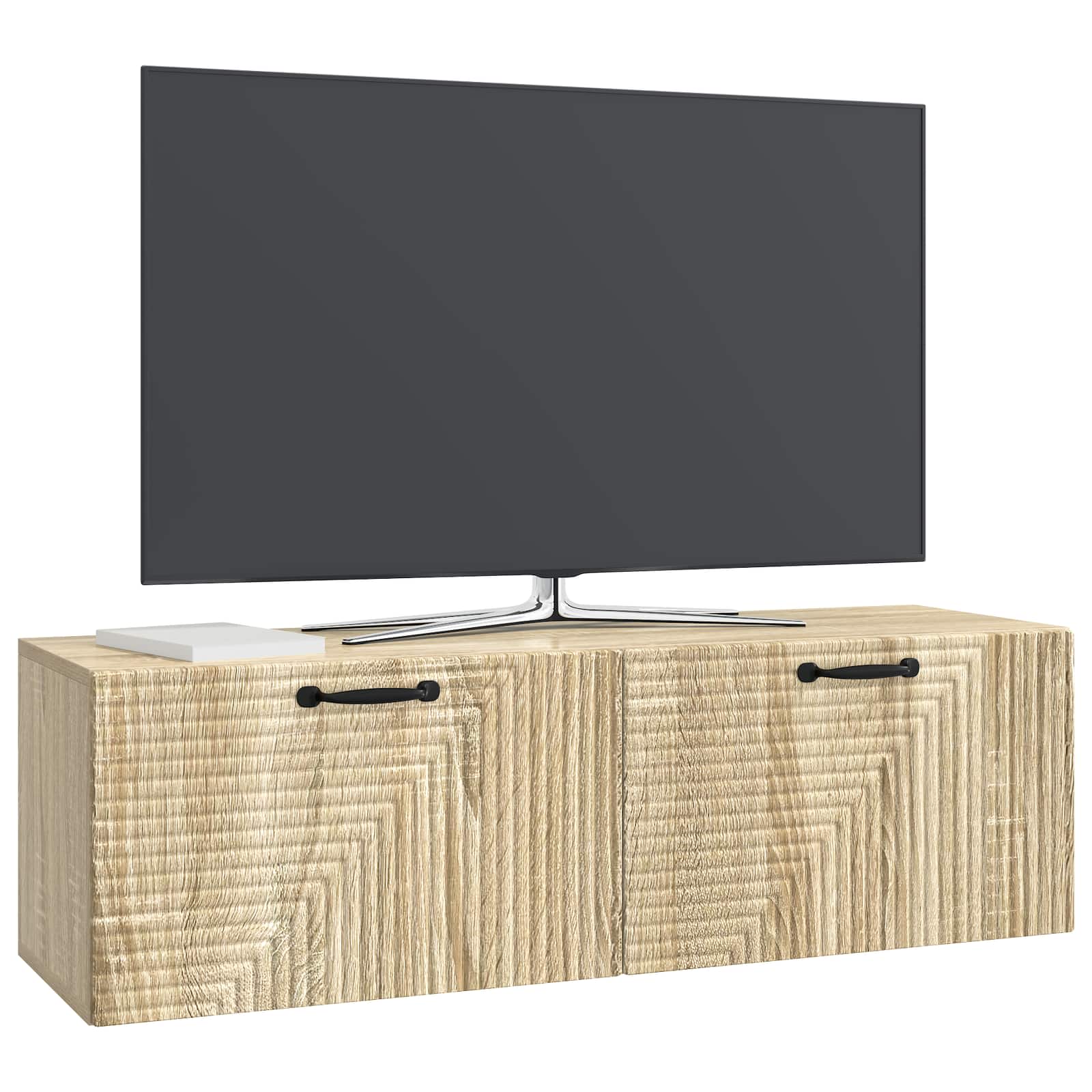 Nástěnná Tv Skříň Dub Sonoma 98 X 31 X 30 Cm Kompozitní Dřevo