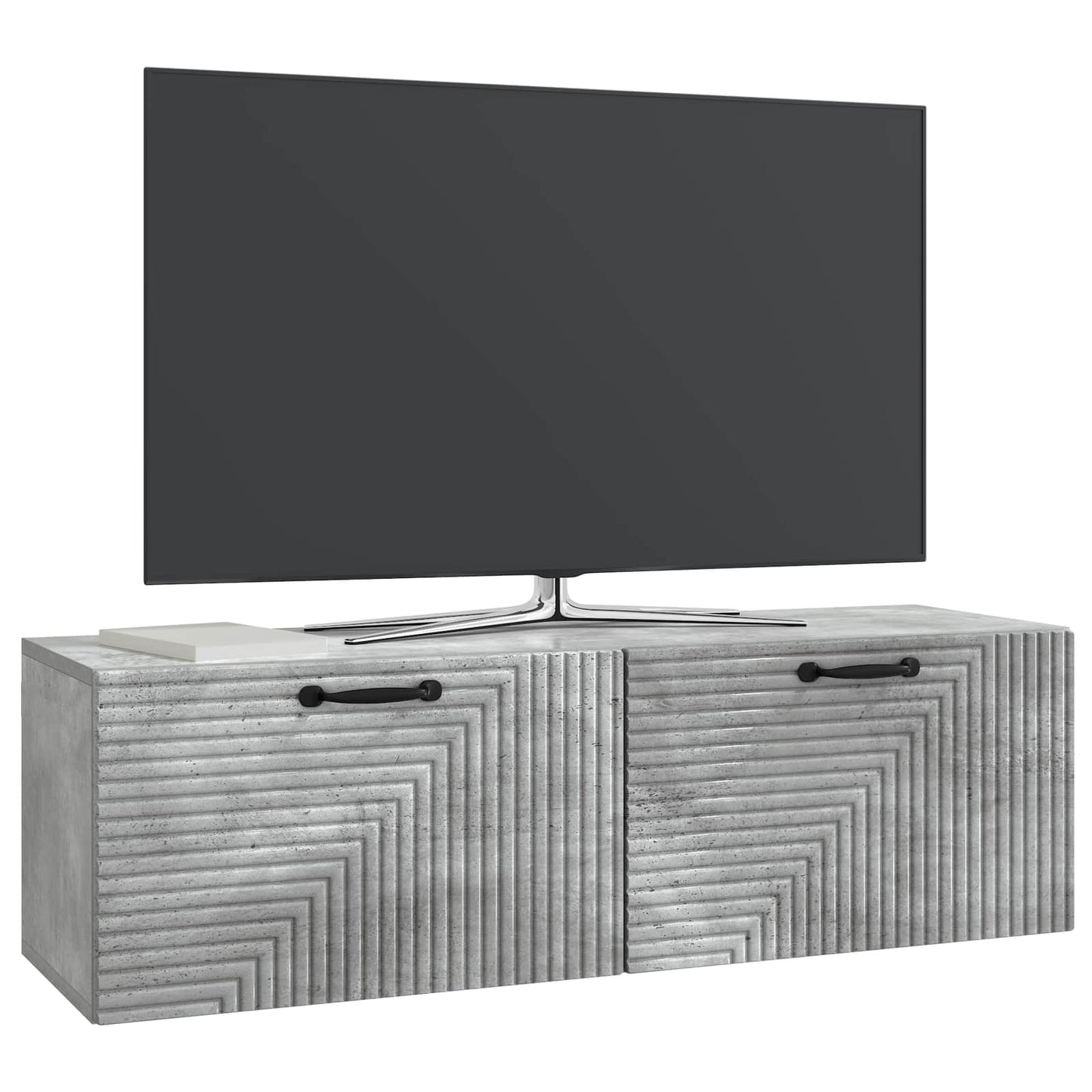 Nástěnná Tv Skříň Nástěnný Betonově Šedá 98 X 31 X 30 Cm