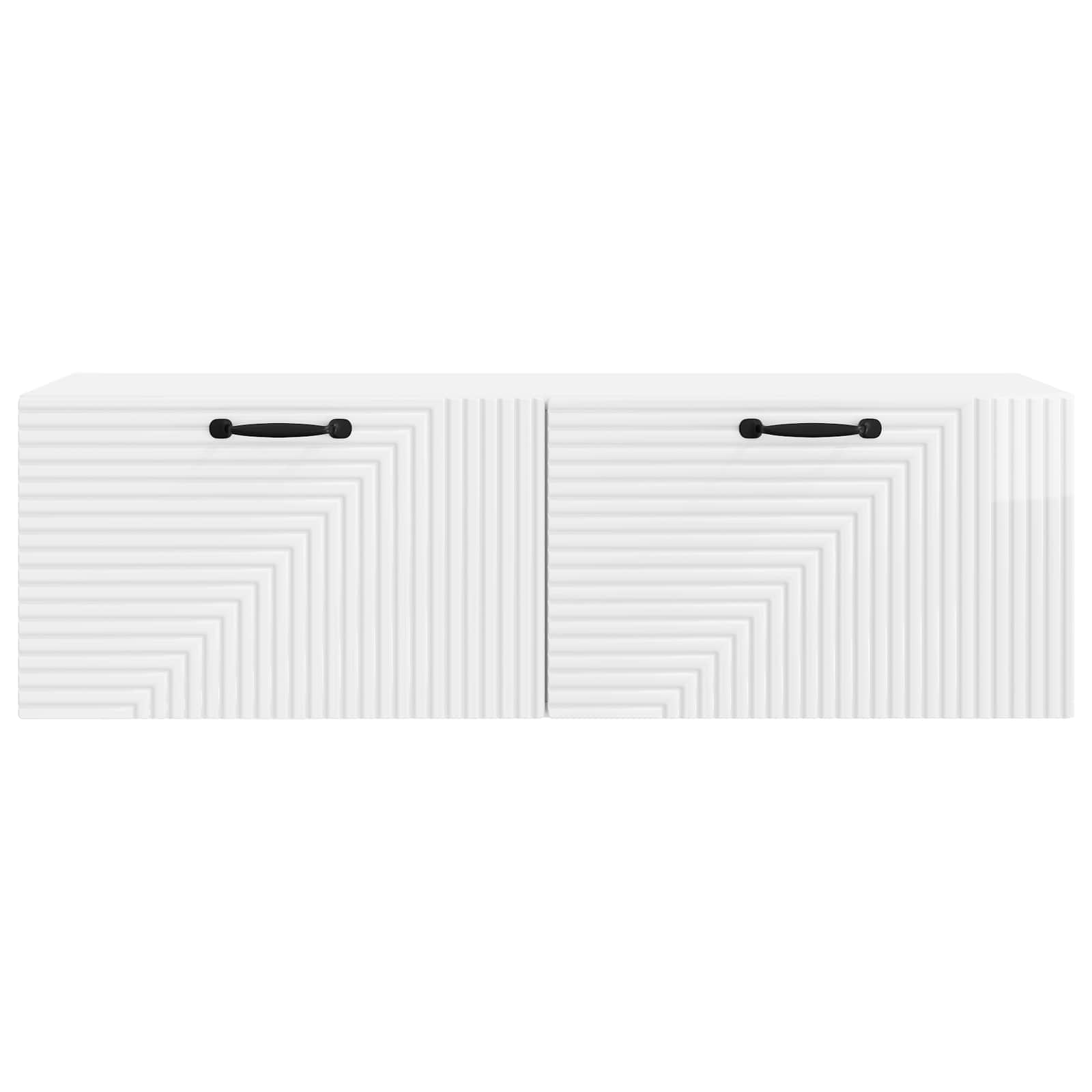Nástěnná Tv Skříň Bílá S Vysokým Leskem 98 X 31 X 30 Cm