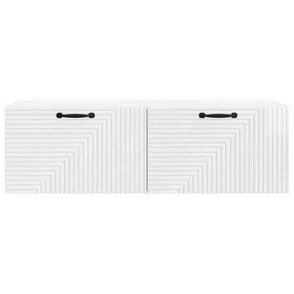 Nástěnná Tv Skříň Bílá S Vysokým Leskem 98 X 31 X 30 Cm