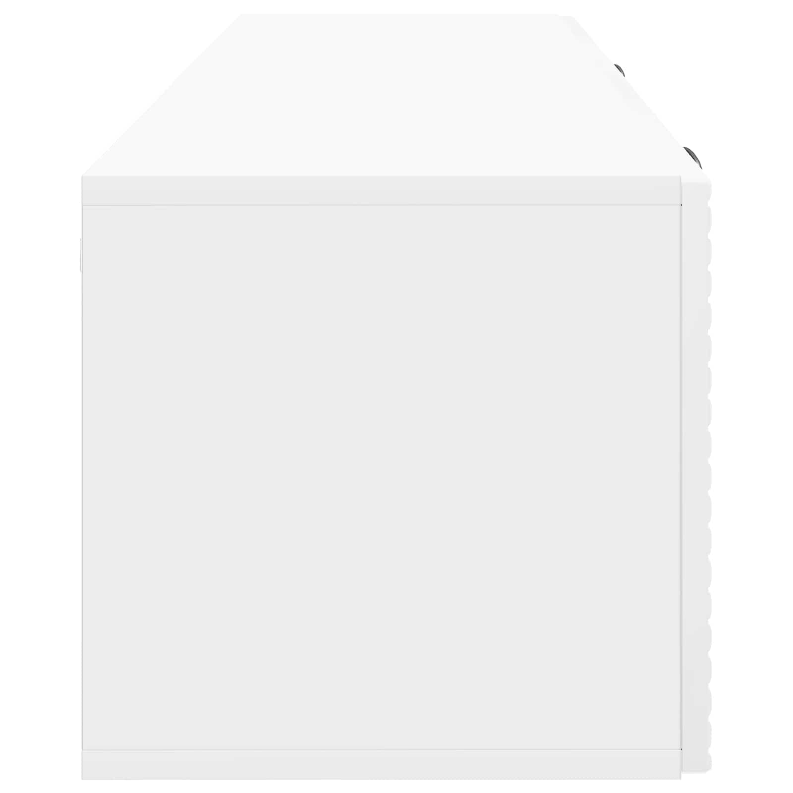 Nástěnná Tv Skříň Bílá S Vysokým Leskem 98 X 31 X 30 Cm