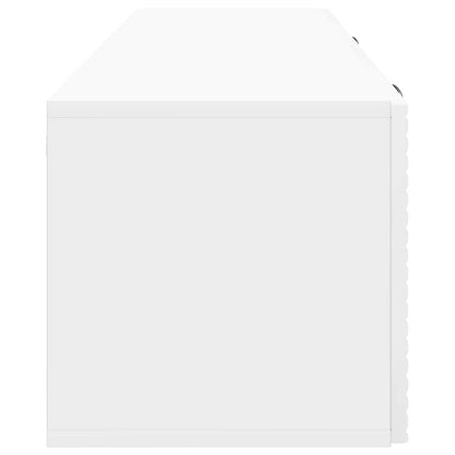 Nástěnná Tv Skříň Bílá S Vysokým Leskem 98 X 31 X 30 Cm