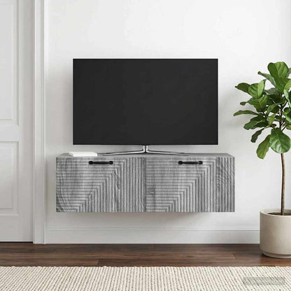Nástěnná Tv Skříň Šedá Sonoma 98 X 31 X 30 Cm Kompozitní Dřevo