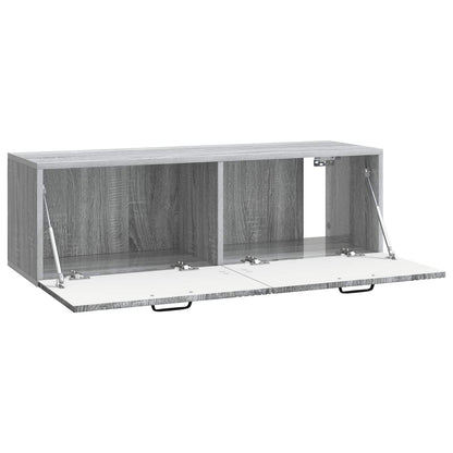 Nástěnná Tv Skříň Šedá Sonoma 98 X 31 X 30 Cm Kompozitní Dřevo