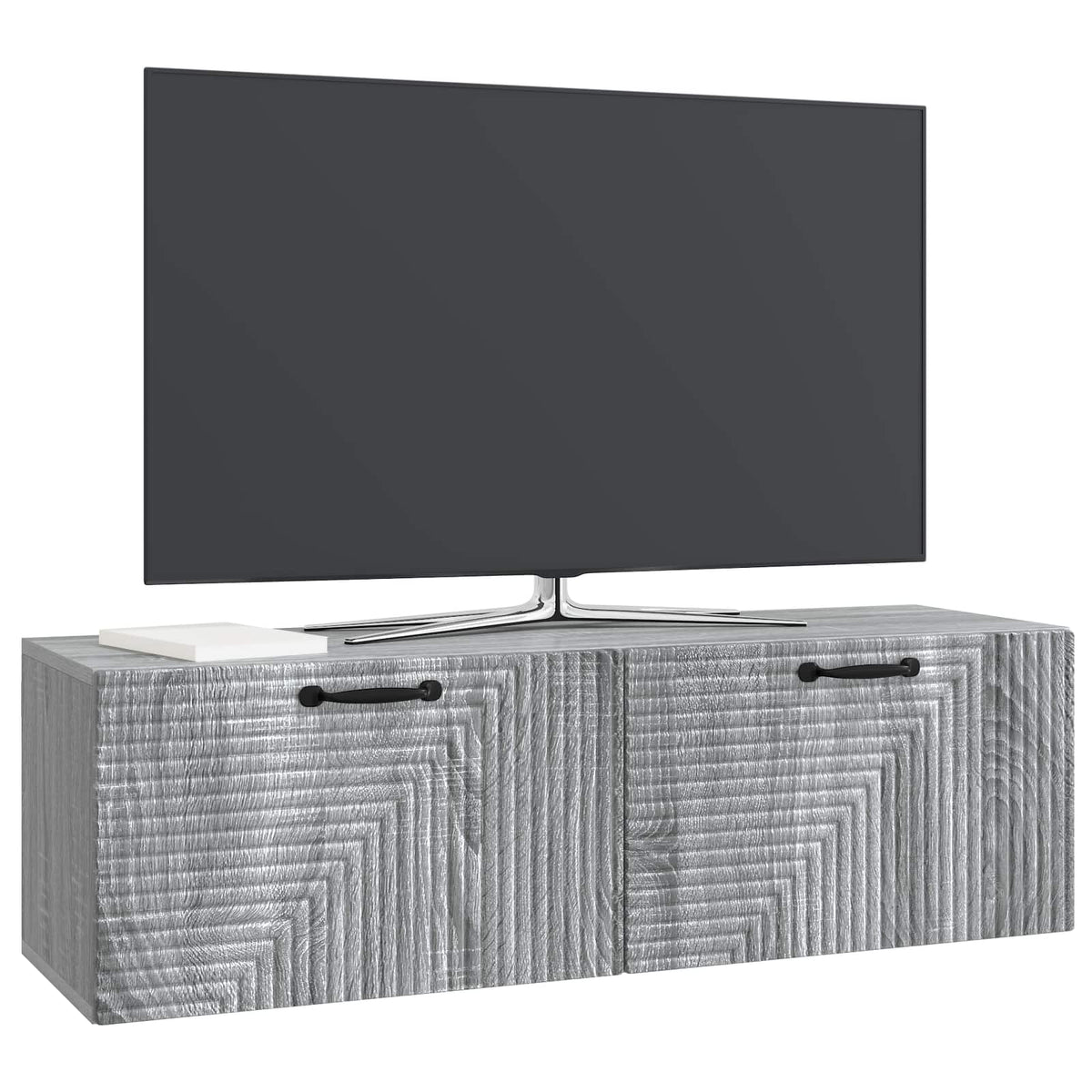 Nástěnná Tv Skříň Šedá Sonoma 98 X 31 X 30 Cm Kompozitní Dřevo