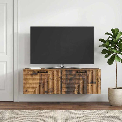 Nástěnná Tv Skříň Staré Dřevo 98 X 31 X 30 Cm Kompozitní Dřevo
