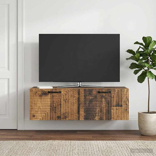 Nástěnná Tv Skříň Staré Dřevo 98 X 31 X 30 Cm Kompozitní Dřevo