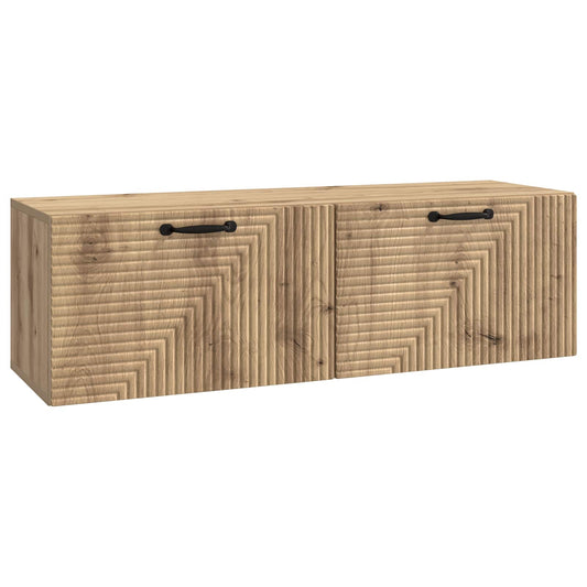 Nástěnná Tv Skříň 98 X 31 X 30 Cm Dub Artisan Kompozitní Dřevo