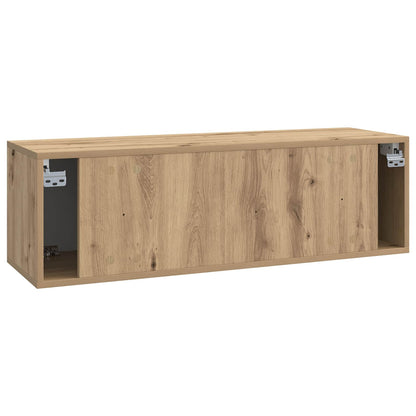 Nástěnná Tv Skříň 98 X 31 X 30 Cm Dub Artisan Kompozitní Dřevo