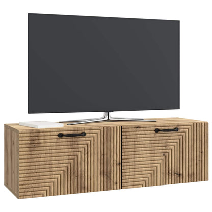 Nástěnná Tv Skříň 98 X 31 X 30 Cm Dub Artisan Kompozitní Dřevo