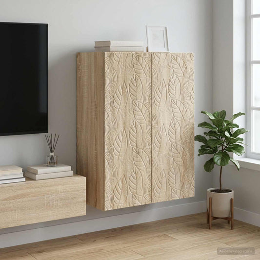 Nástěnná Skříň Dub Sonoma 66 X 34,5 X 90 Cm Kompozitní Dřevo