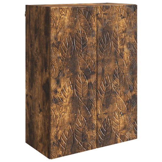 Nástěnná Skříň Kouřový Dub 66 X 34,5 X 90 Cm Kompozitní Dřevo