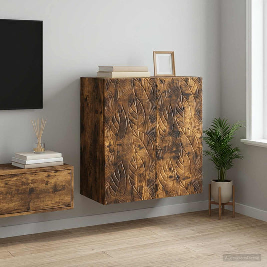 Nástěnná Skříň Kouřový Dub 59 X 31 X 60 Cm Kompozitní Dřevo